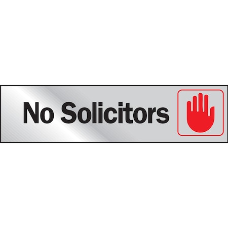Hy-Ko 2X8 No Solicitors Sign 2" x 8", 10PK A00473